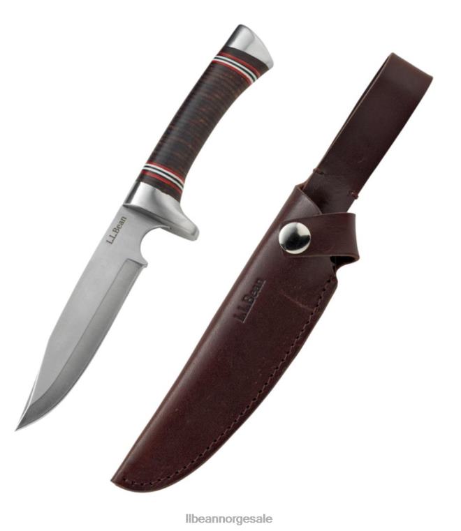 unisex stablet jaktkniv i skinn 24VDH1290 L.L.Bean utendørs tilbehør brun