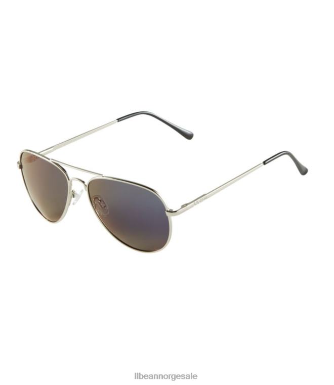 unisex Seapoint polariserte solbriller 24VDH3425 L.L.Bean utendørs tilbehør sølv/røyk med blått speil