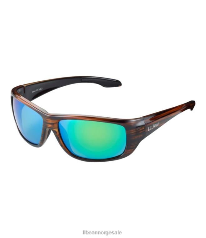 unisex popham flytende solbriller 24VDH4032 L.L.Bean utendørs tilbehør skinnende drivved brun
