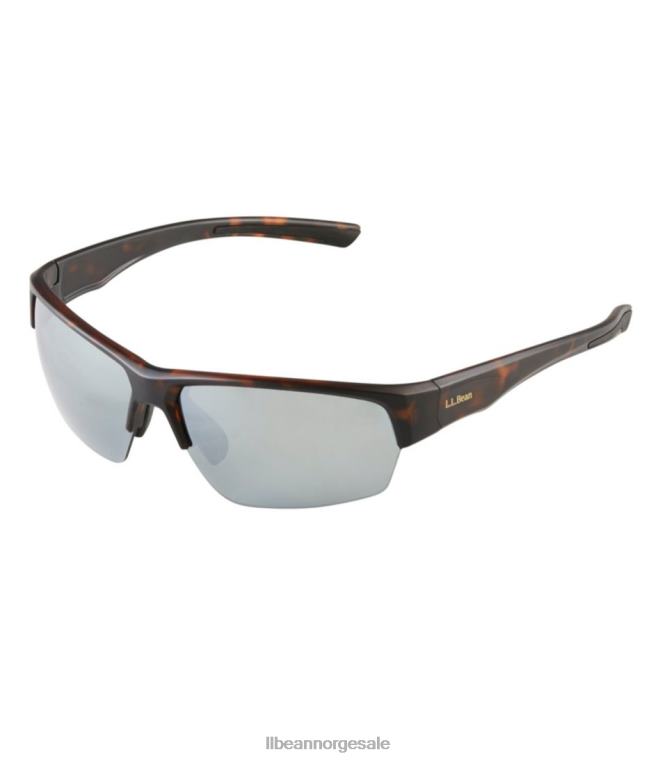 unisex ridge runner med hydroglare polariserte solbriller 24VDH3443 L.L.Bean utendørs tilbehør matt mørk demi/røyk med sølvspeil