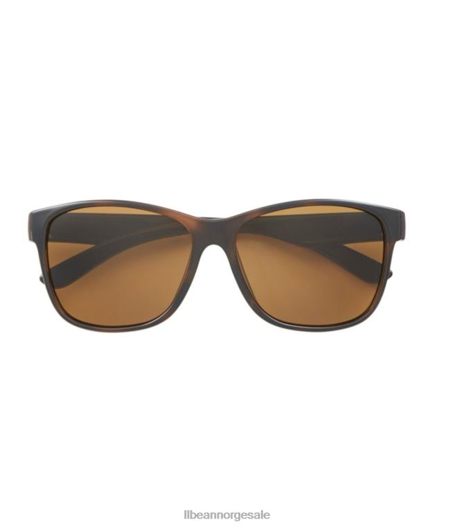 unisex rockland polariserte solbriller 24VDH745 L.L.Bean utendørs tilbehør skinnende mørk demi/brun