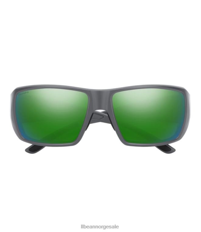 unisex smith guide valg ekstra store chromapop polariserte speil solbriller 24VDH817 L.L.Bean utendørs tilbehør matt sement/polarisert grønt speil