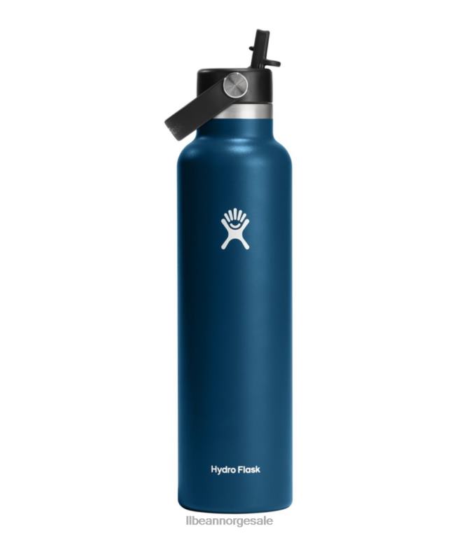 unisex hydroflaske standard munnvannsflaske med flex stråhette 24VDH5351 L.L.Bean utendørs tilbehør indigo