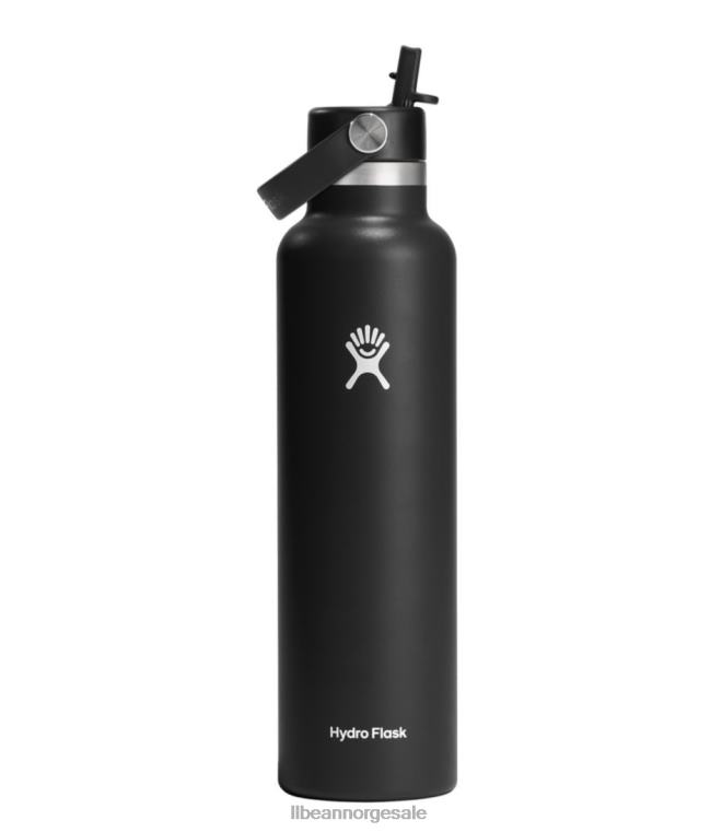 unisex hydroflaske standard munnvannsflaske med flex stråhette 24VDH6175 L.L.Bean utendørs tilbehør svart