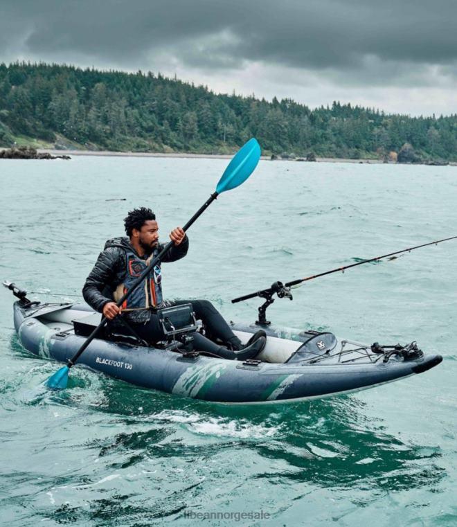 unisex aquaglide blackfoot angler oppblåsbar kajakk 24VDH2239 L.L.Bean vannsport blå