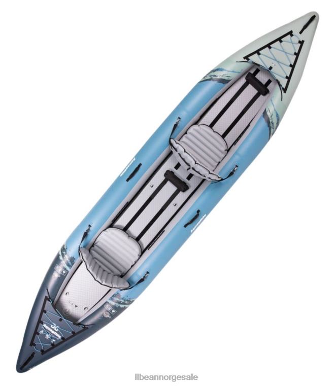 unisex aquaglide cirrus ultralett oppblåsbar tandemkajakk 24VDH2255 L.L.Bean vannsport blå