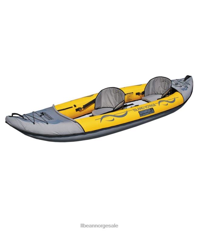 unisex avanserte elementer island voyage 2 oppblåsbar kajakk 24VDH1478 L.L.Bean vannsport gul/grå