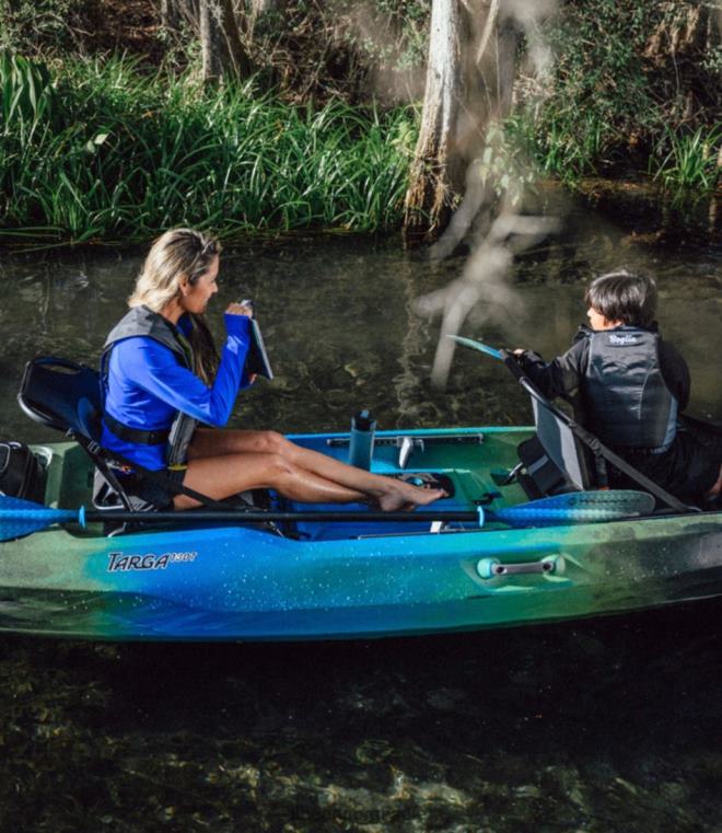 unisex villmarkssystemer targa 130 sit-on-top tandem kajakk 24VDH5295 L.L.Bean vannsport uendelig gul