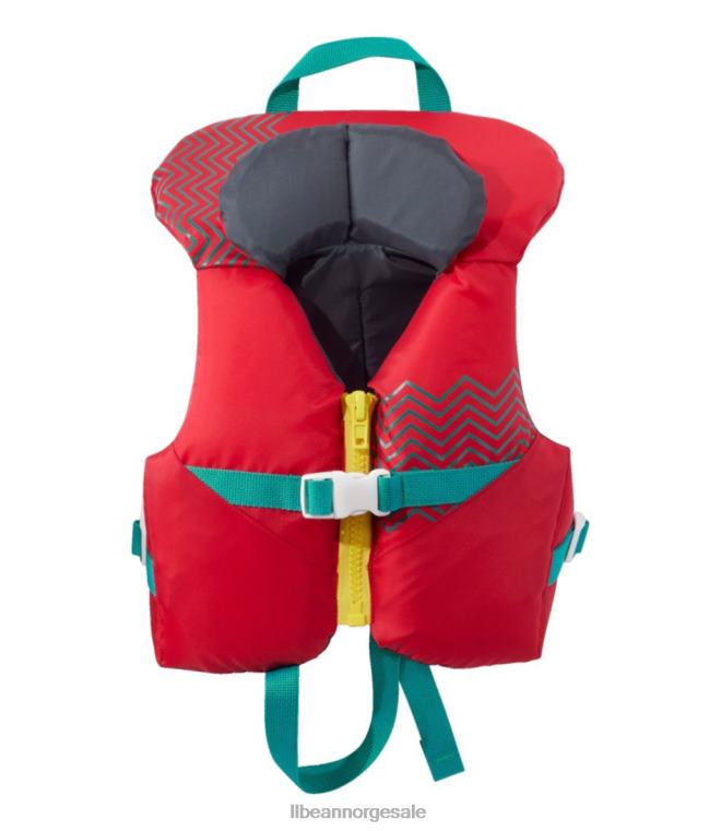unisex funn barn pfd 24VDH4057 L.L.Bean vannsport rød