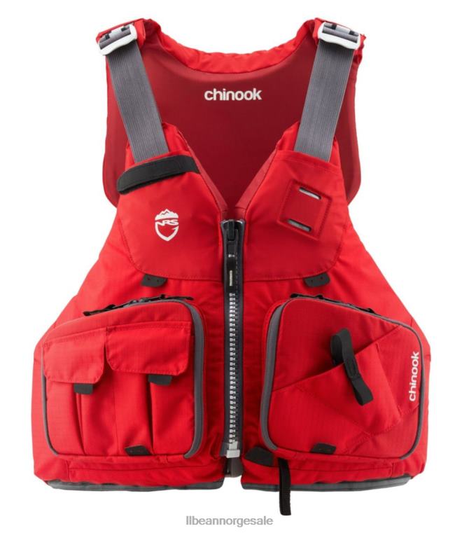 unisex nrs chinook fiske pfd 24VDH1487 L.L.Bean vannsport rød