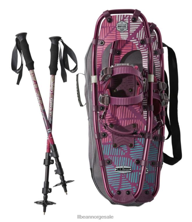unisex vinter walker trugepakke 24VDH4087 L.L.Bean Vintersport mørk morbær chevron