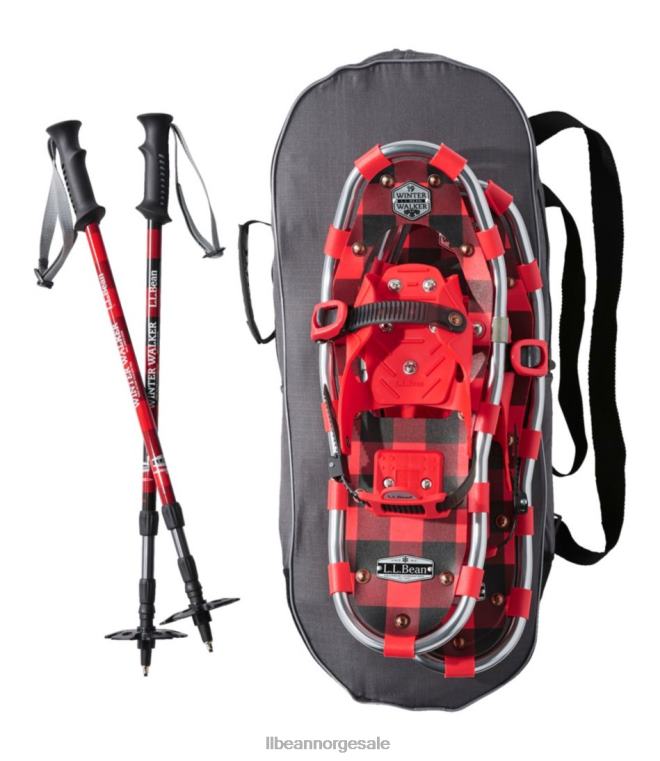 unisex vinter walker trugepakke 24VDH4178 L.L.Bean Vintersport rød/svart bøffelpledd