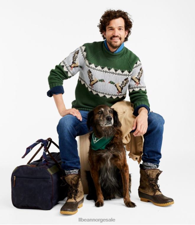 unisex duffle i vokset lerret 24VDH5487 L.L.Bean tilbehør mørk kaki