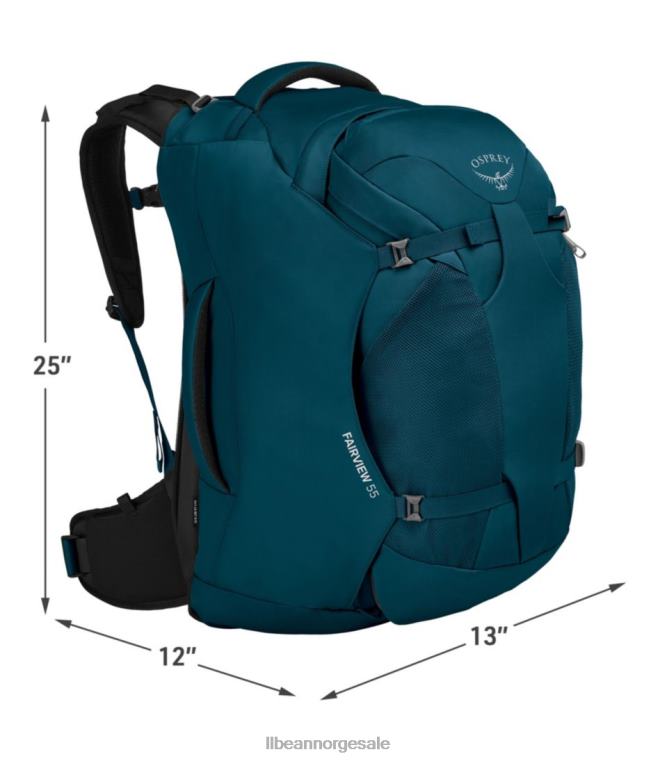 unisex Osprey-pakke Fairview 55 24VDH2452 L.L.Bean tilbehør svart