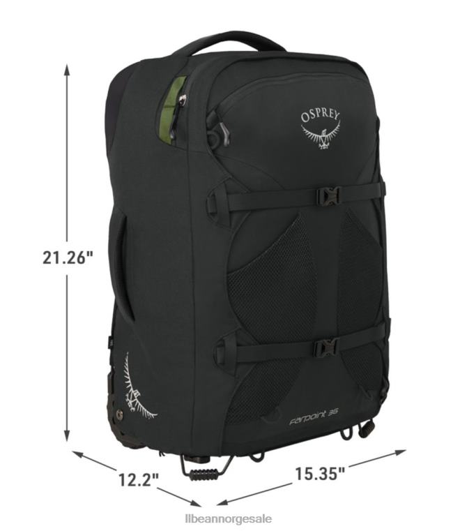 unisex osprey farpoint reisepakke med hjul 24VDH4313 L.L.Bean tilbehør dempet mellomrom blå