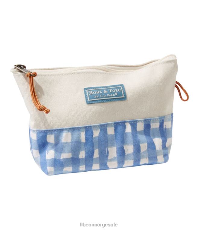 unisex båt og veske med glidelås 24VDH6198 L.L.Bean tilbehør arktisk blåmalt gingham