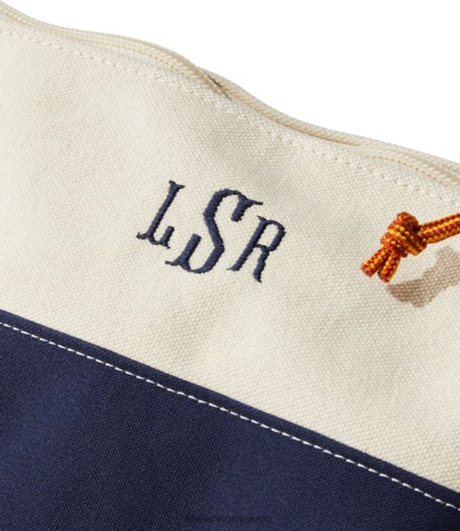 unisex båt og veske med glidelås 24VDH7085 L.L.Bean tilbehør mørk breton rød enkel bandana
