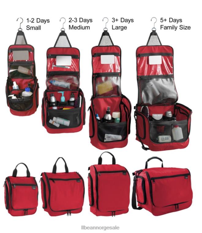 unisex personlig arrangør toalettmappe 24VDH5405 L.L.Bean tilbehør lys grå lyng