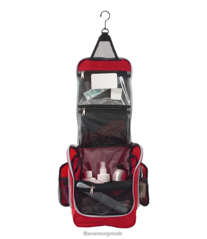 unisex personlig arrangør toalettmappe 24VDH5407 L.L.Bean tilbehør rød bøffelpledd