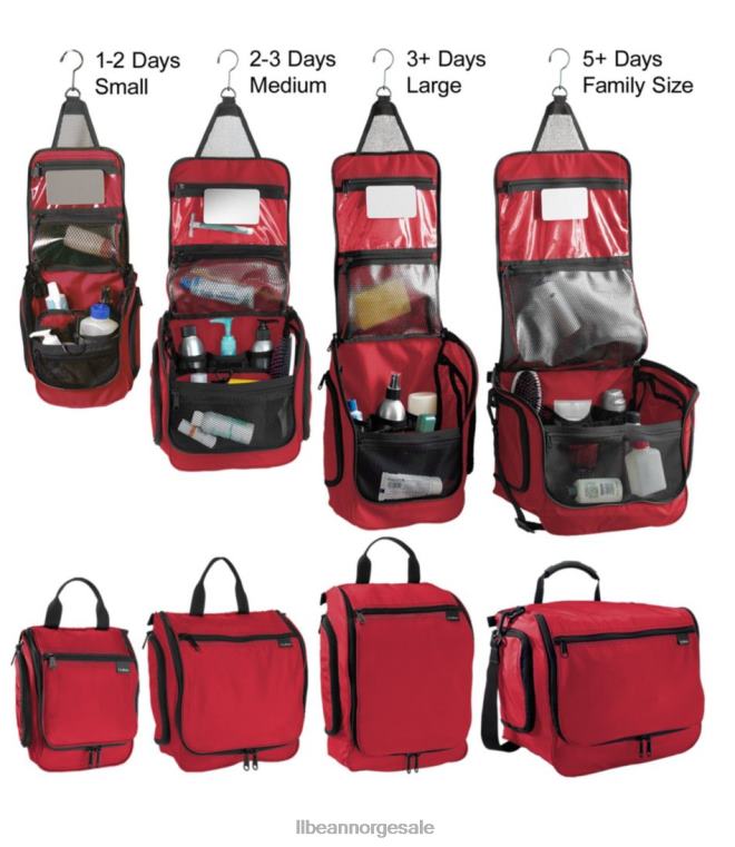 unisex personlig arrangør toalettmappe 24VDH5411 L.L.Bean tilbehør sprø lapis