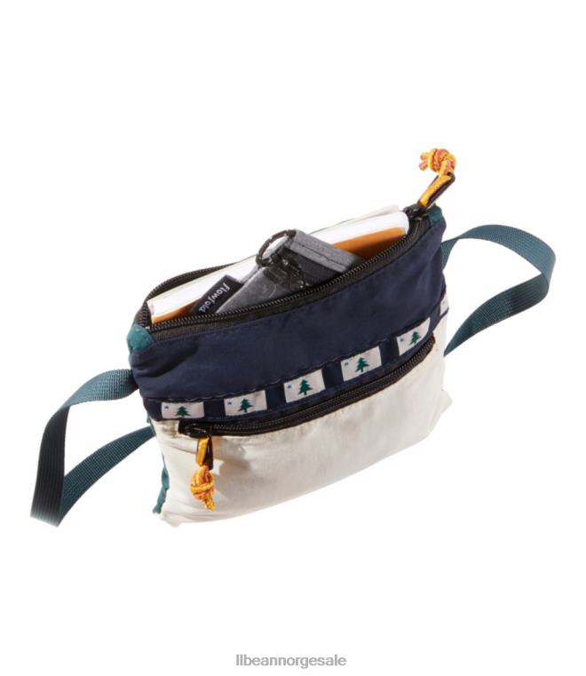 unisex fjell klassisk crossbody bag vacationland 24VDH2363 L.L.Bean tilbehør klassisk marineblå/blek khaki