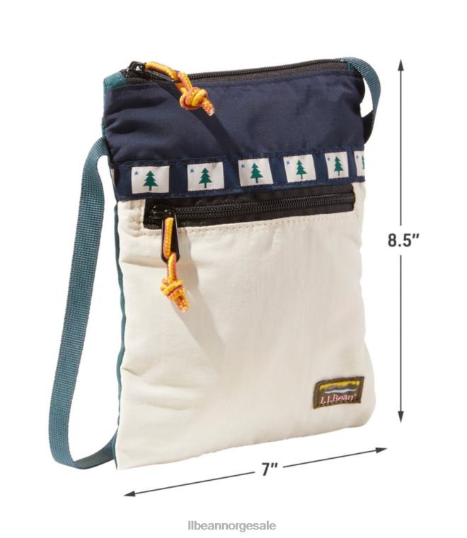 unisex fjell klassisk crossbody bag vacationland 24VDH2363 L.L.Bean tilbehør klassisk marineblå/blek khaki
