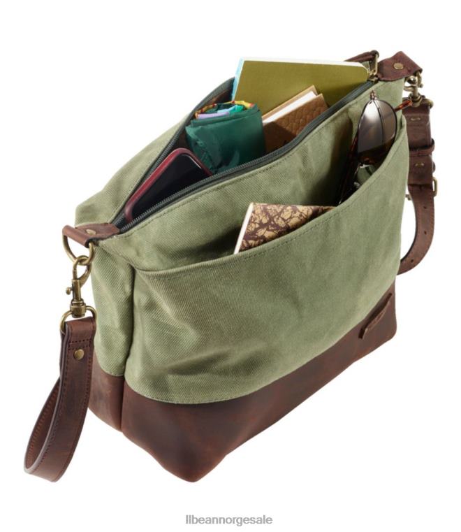 unisex vokset lerret crossbody 24VDH2348 L.L.Bean tilbehør klassisk marine