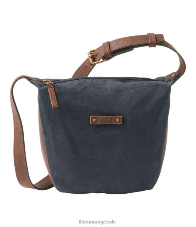 unisex vokset lerret crossbody 24VDH2358 L.L.Bean tilbehør klassisk marine