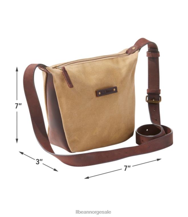 unisex vokset lerret crossbody 24VDH5438 L.L.Bean tilbehør mørk kaki