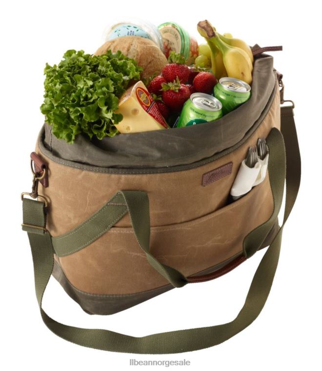 unisex isolert veske i vokset lerret 24VDH3913 L.L.Bean tilbehør marinen