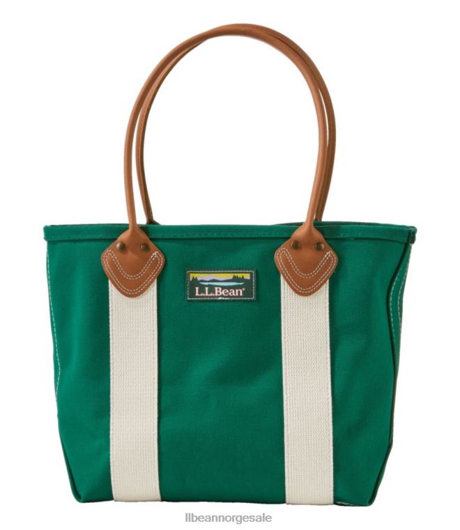 unisex katahdin båt og veske med skinnhåndtak 24VDH2353 L.L.Bean tilbehør smaragdgran/natur