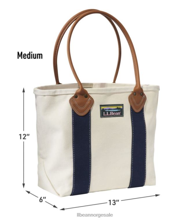 unisex katahdin båt og veske med skinnhåndtak 24VDH4236 L.L.Bean tilbehør naturlig/blå