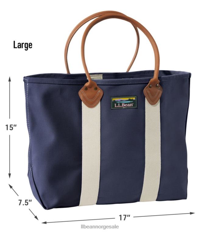unisex katahdin båt og veske med skinnhåndtak 24VDH4236 L.L.Bean tilbehør naturlig/blå