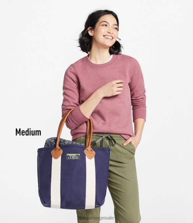 unisex katahdin båt og veske med skinnhåndtak 24VDH4236 L.L.Bean tilbehør naturlig/blå