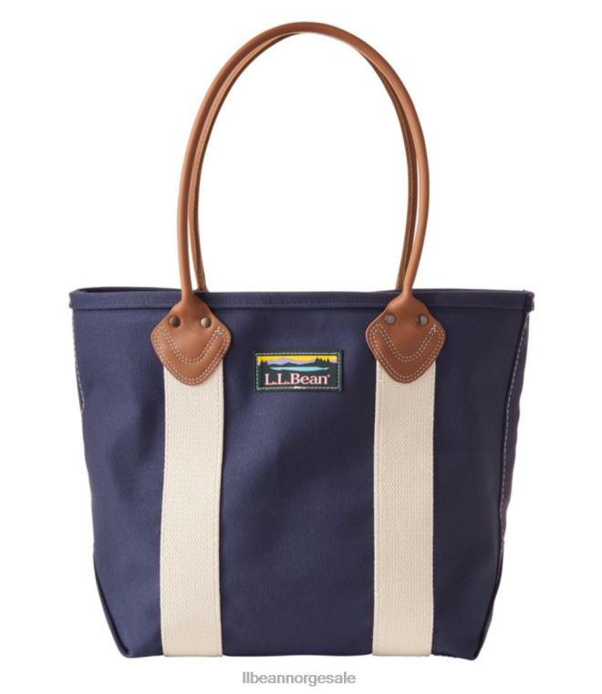 unisex katahdin båt og veske med skinnhåndtak 24VDH5434 L.L.Bean tilbehør blå/naturlig