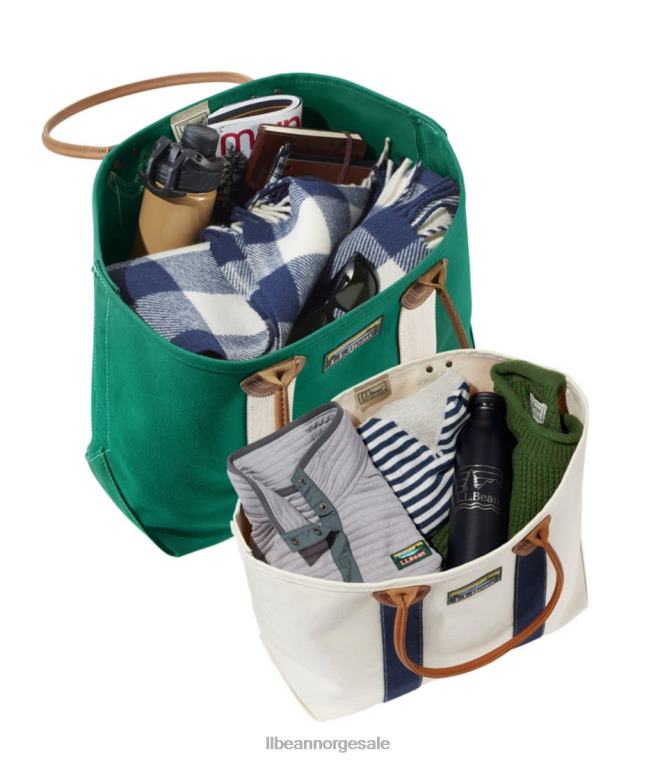 unisex katahdin båt og veske med skinnhåndtak 24VDH5434 L.L.Bean tilbehør blå/naturlig