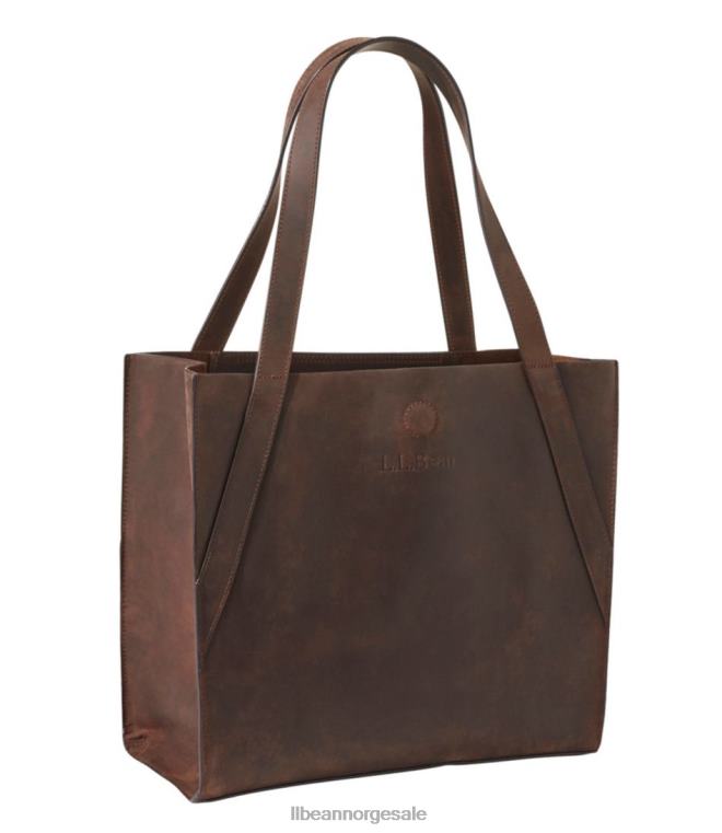 unisex stonington veske i fullnarvet skinn 24VDH2357 L.L.Bean tilbehør kamel