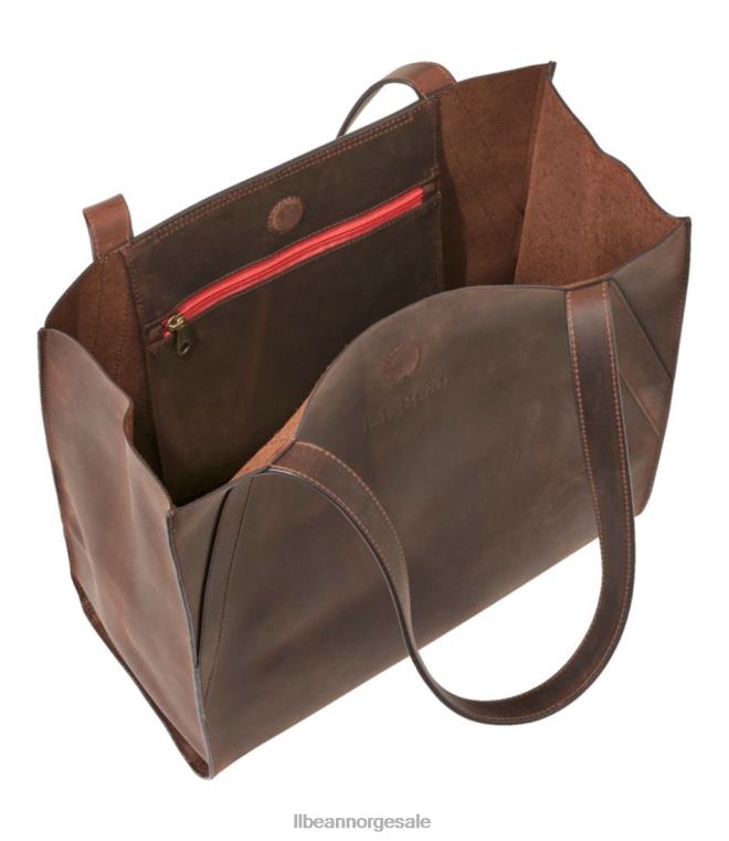 unisex stonington veske i fullnarvet skinn 24VDH5437 L.L.Bean tilbehør mørkt bygg