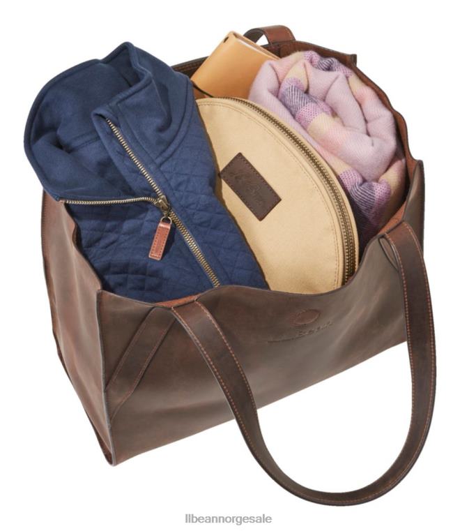 unisex stonington veske i fullnarvet skinn 24VDH5437 L.L.Bean tilbehør mørkt bygg