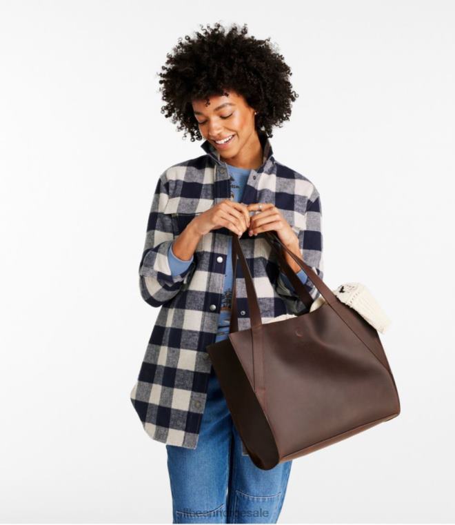 unisex stonington veske i fullnarvet skinn 24VDH5437 L.L.Bean tilbehør mørkt bygg